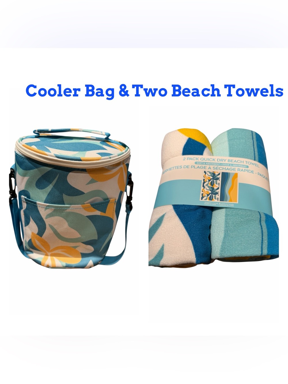 S&CO Home Cooler Bag & Two Microfibre Beach Towels